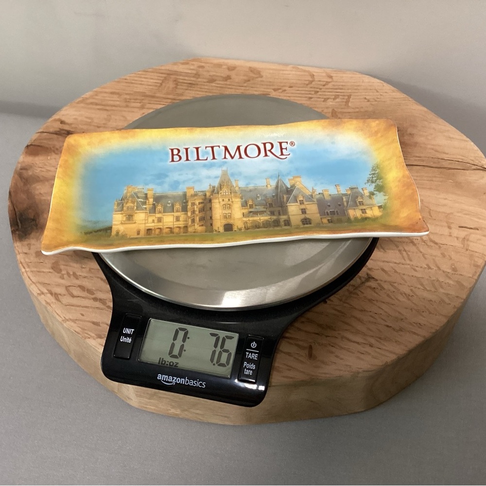 🟡 Biltmore Ceramic Crafted Souvenir Trey - Trinket Dish - Ashtray - Like New - Picture 7 of 8